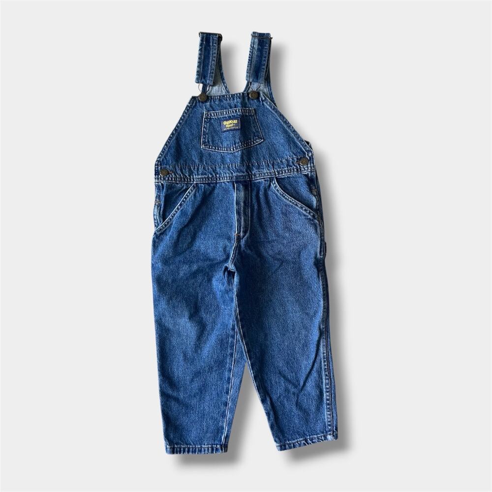 Vintage OshKosh B'gosh Blue Jean Overalls 4T